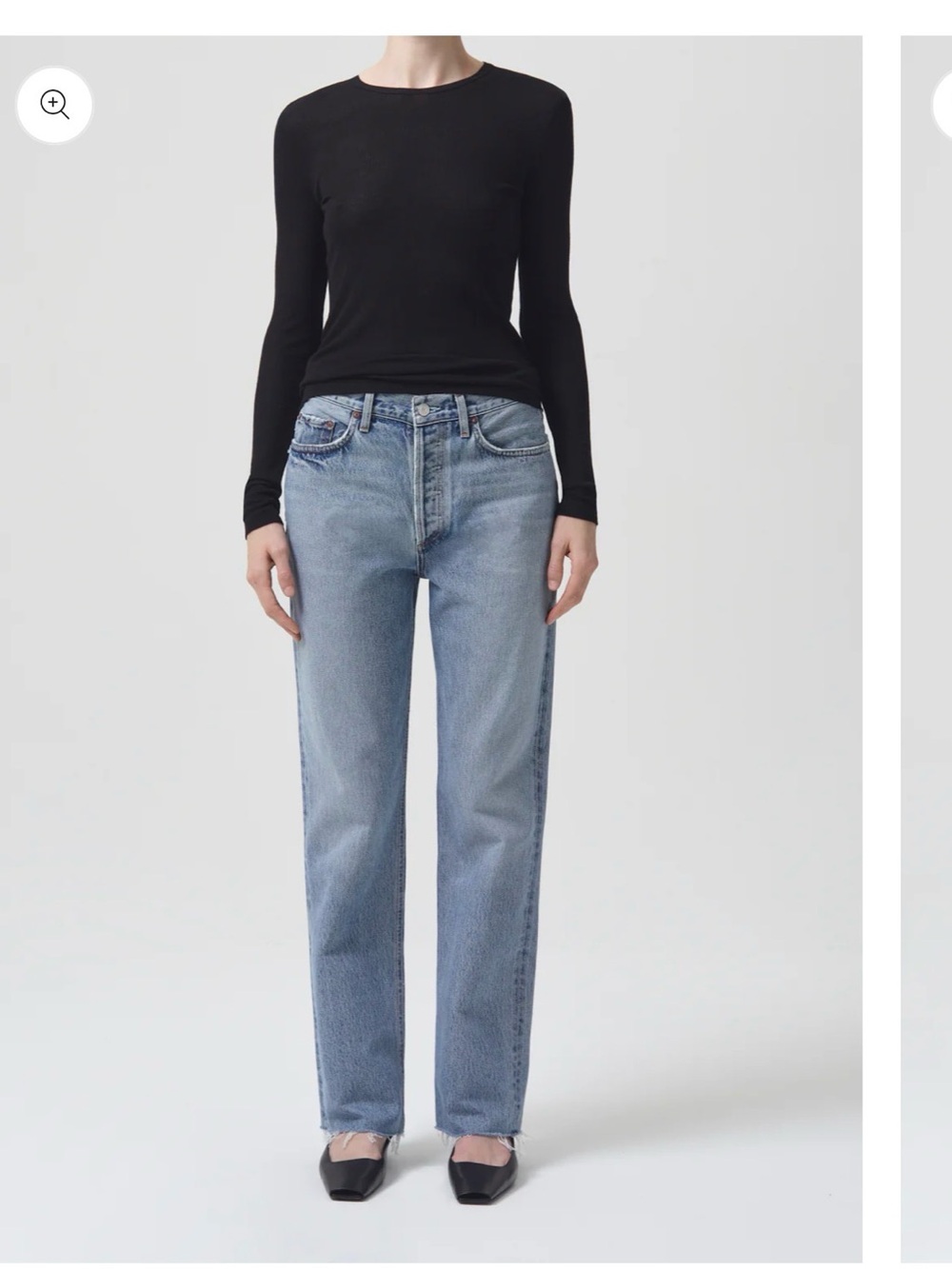 AGOLDE LANA MID RISE VINTAGE STRAIGHT JEANS